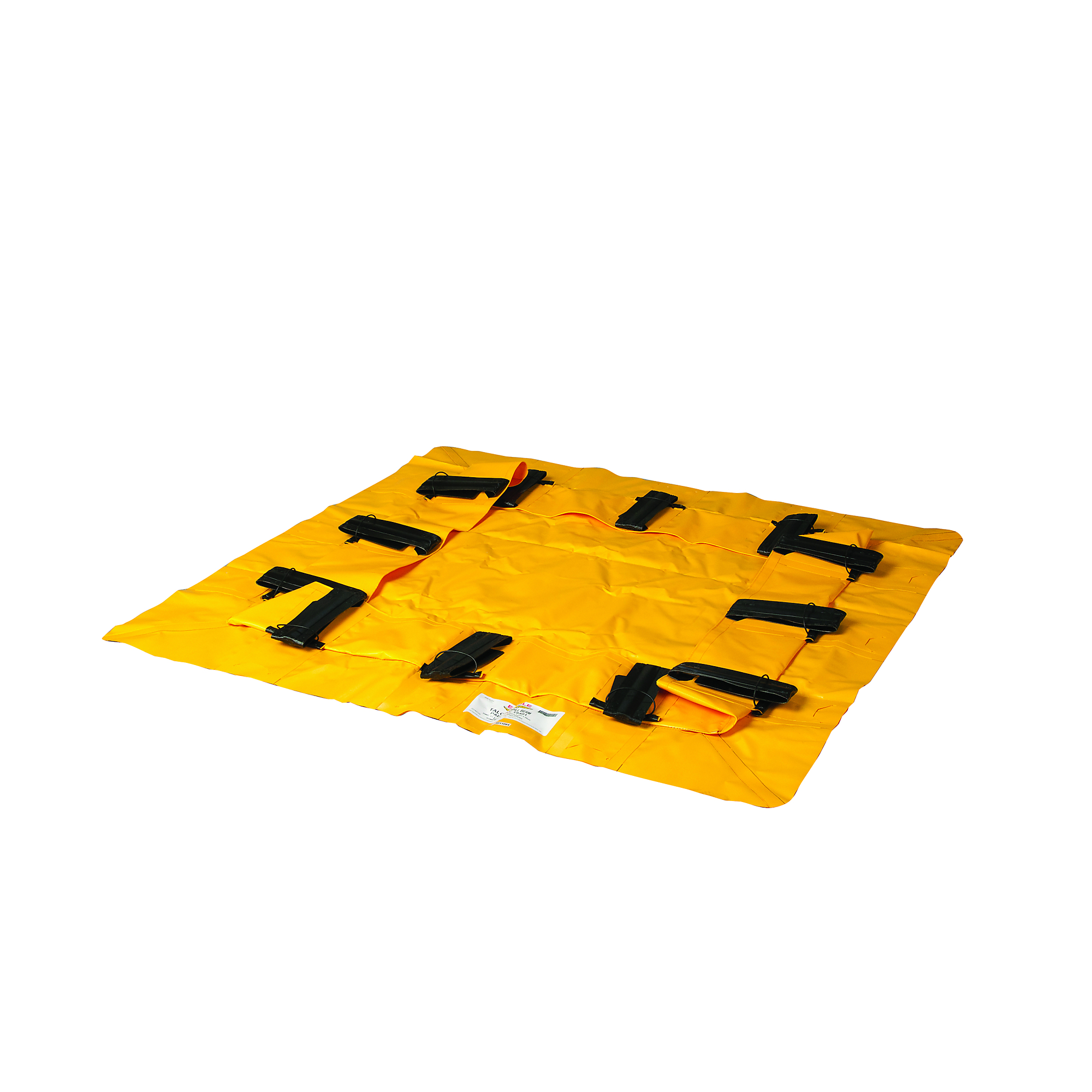 Eagle Talon Spill Berm — 4ft. x 4ft. x 8in., 80-Gallon Capacity, Vinyl-Coated Polyester, Yellow, Model# T8401